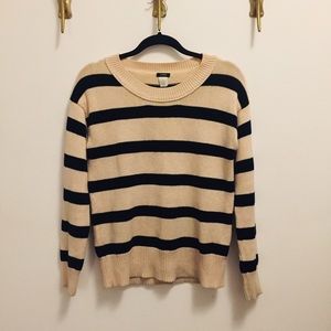 J. Crew Cotton Stripe Sweater